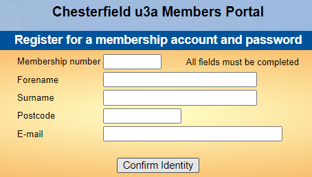 Screen shot of Beacon Membership Portal